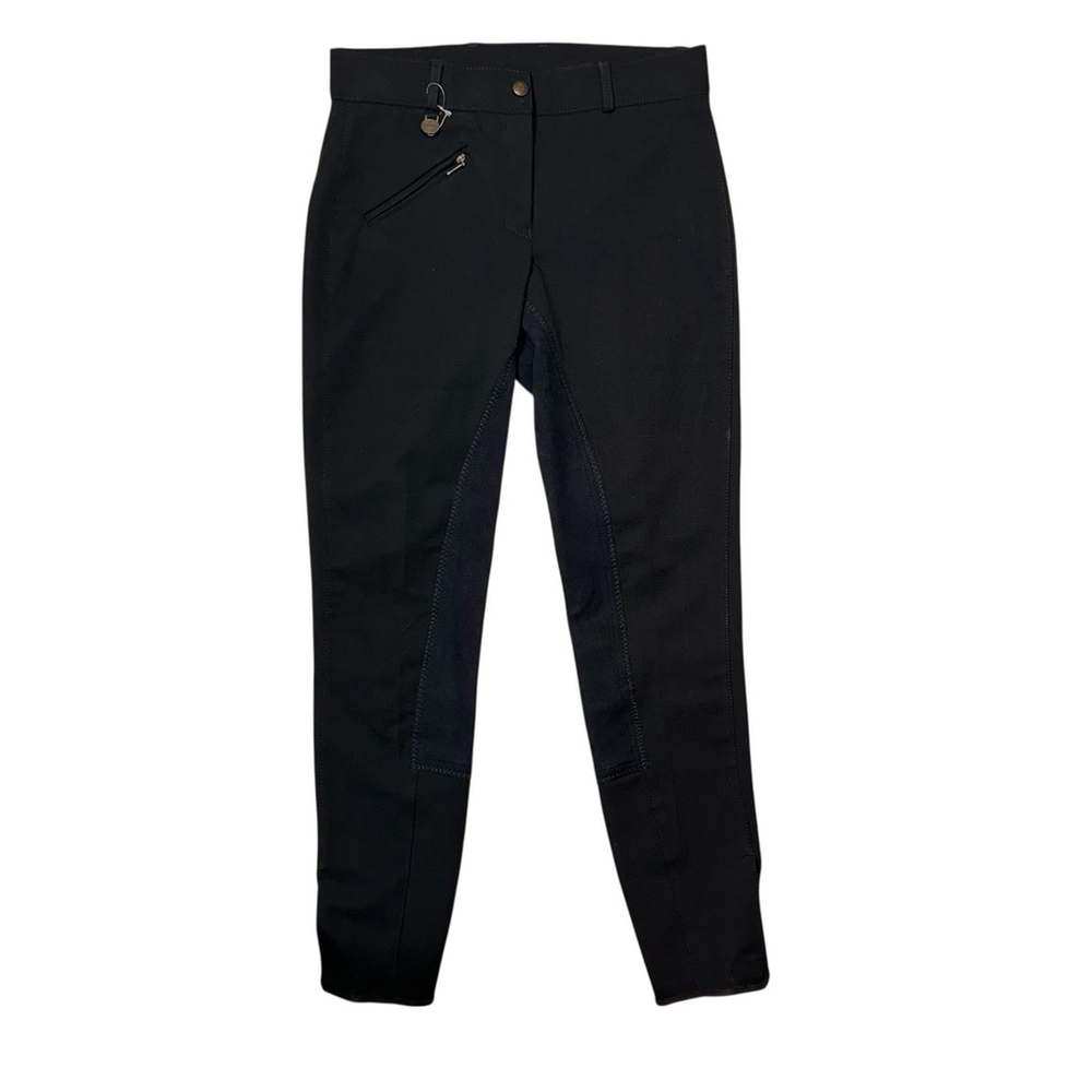 Ovation NEW Womens Black Riding Breeches Pants 26L Suede Full Seat NWOT 27.5”